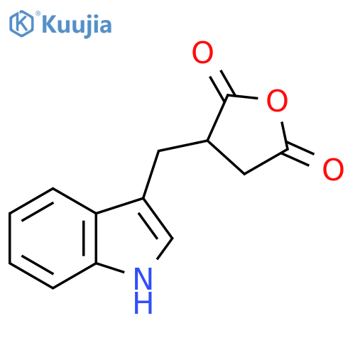 3-(1H-indol-3-yl)methyloxolane-2,5-dione structure