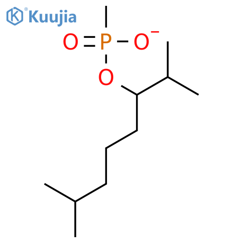 PHOSPHONIC ACID, METHYL-, MONO[5-METHYL-1-(1-METHYLETHYL)HEXYL] ESTER structure