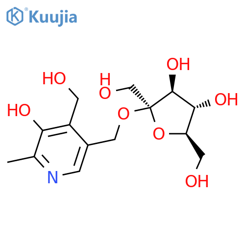 b-D-Fructofuranoside,[5-hydroxy-4-(hydroxymethyl)-6-methyl-3-pyridinyl]methyl structure