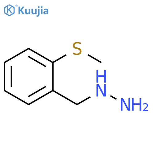 {2-(methylsulfanyl)phenylmethyl}hydrazine structure