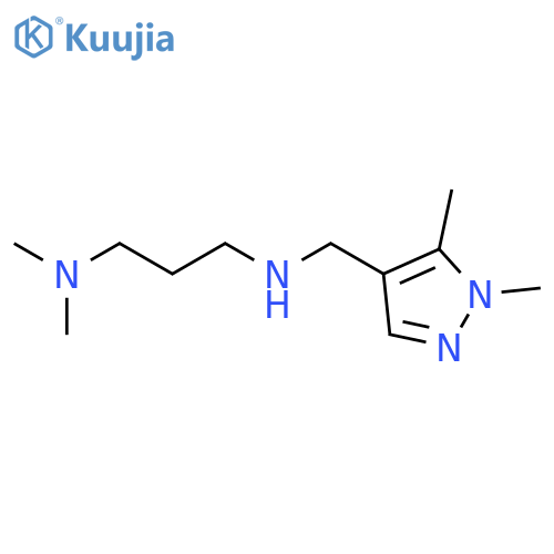 (1,5-dimethyl-1H-pyrazol-4-yl)methyl3-(dimethylamino)propylamine structure