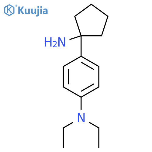 4-(1-aminocyclopentyl)-N,N-diethylaniline structure