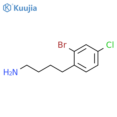 4-(2-bromo-4-chlorophenyl)butan-1-amine structure