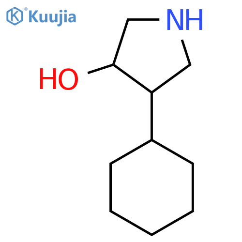 4-cyclohexylpyrrolidin-3-ol structure
