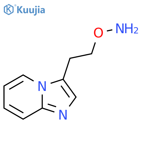 O-(2-{imidazo1,2-apyridin-3-yl}ethyl)hydroxylamine structure