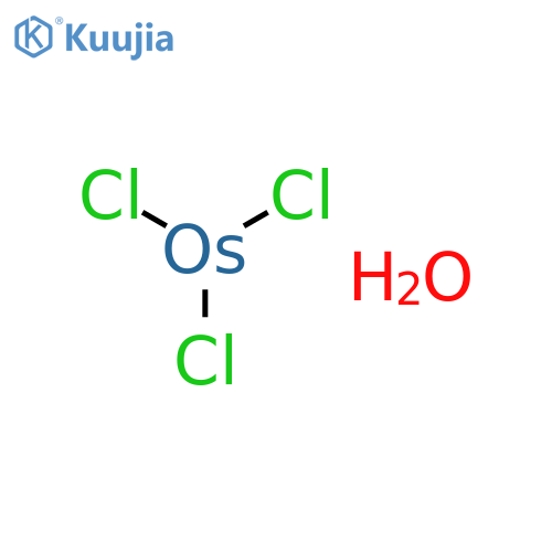 Osmium(III) chloride hydrate structure