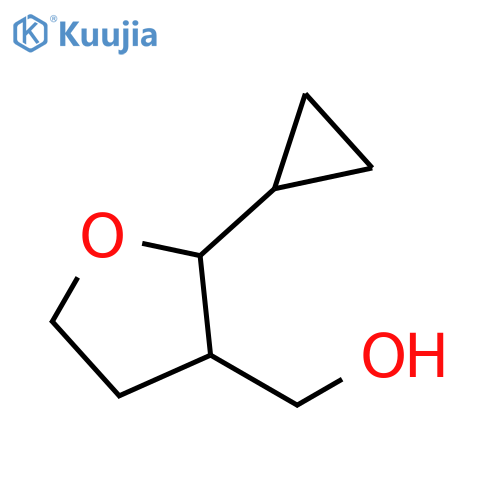 (2-cyclopropyloxolan-3-yl)methanol structure