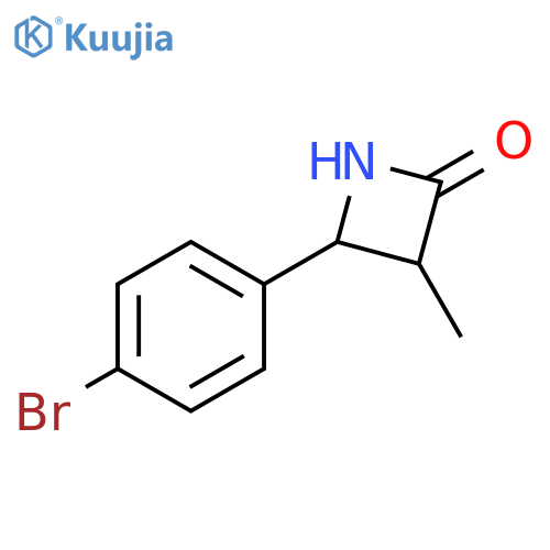4-(4-bromophenyl)-3-methylazetidin-2-one structure