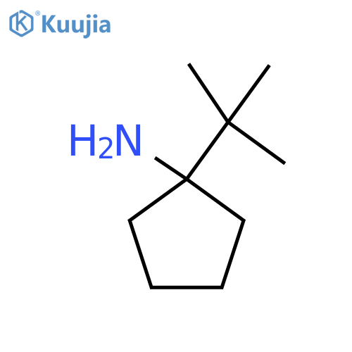 1-tert-butylcyclopentan-1-amine structure