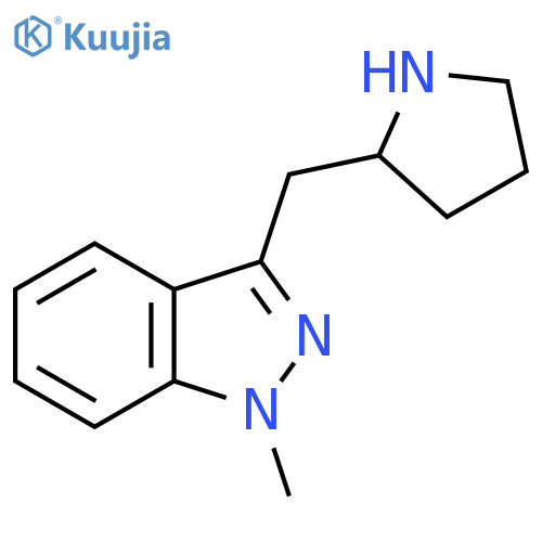 1-methyl-3-(pyrrolidin-2-yl)methyl-1H-indazole structure
