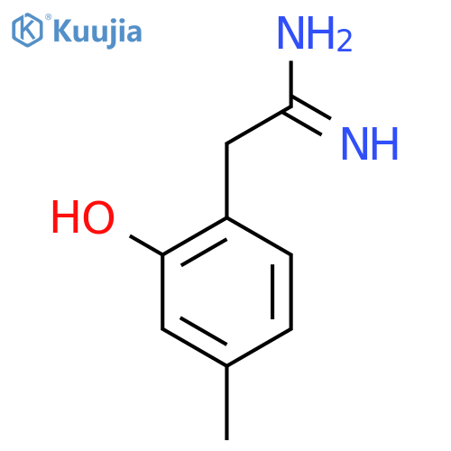 2-(2-hydroxy-4-methylphenyl)ethanimidamide structure