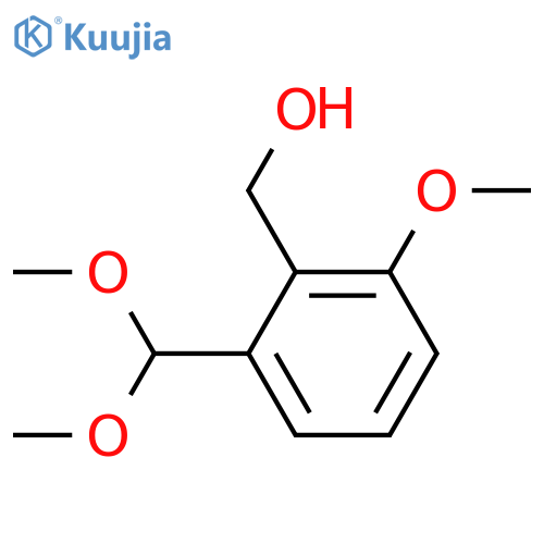 BENZENEMETHANOL, 2-(DIMETHOXYMETHYL)-6-METHOXY- structure