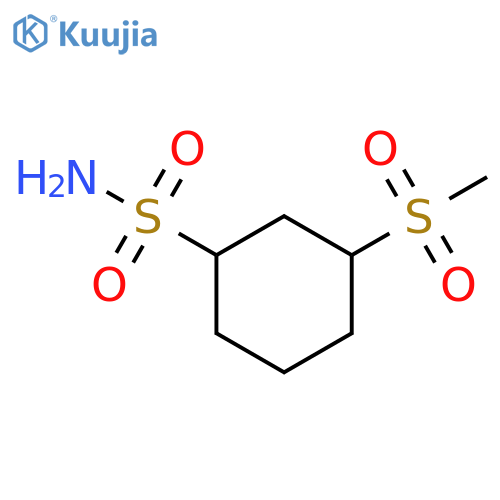 3-methanesulfonylcyclohexane-1-sulfonamide structure