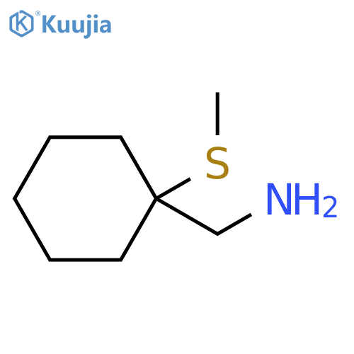 1-(methylsulfanyl)cyclohexylmethanamine structure