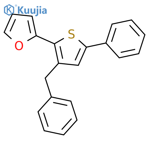 Furan, 2-[5-phenyl-3-(phenylmethyl)-2-thienyl]- structure