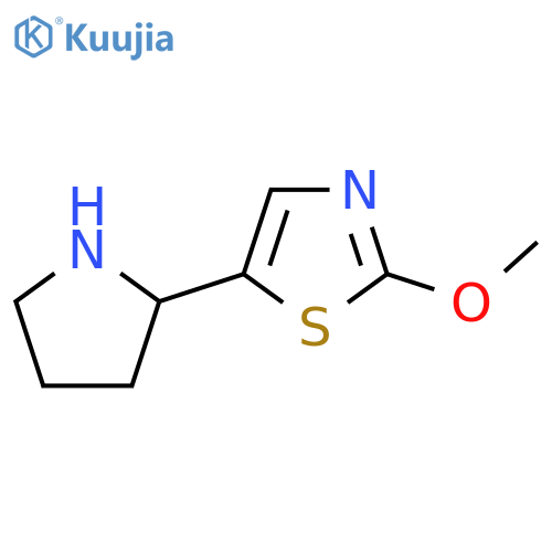 2-methoxy-5-(pyrrolidin-2-yl)-1,3-thiazole structure