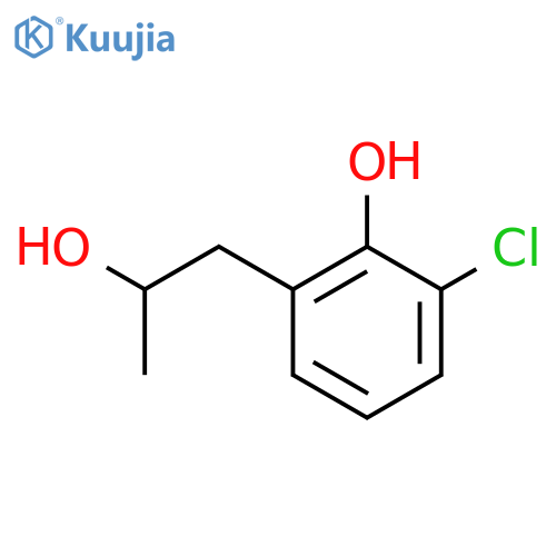 2-chloro-6-(2-hydroxypropyl)phenol structure