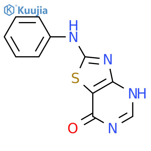 Thiazolo[4,5-d]pyrimidin-7(6H)-one,2-(phenylamino)- structure
