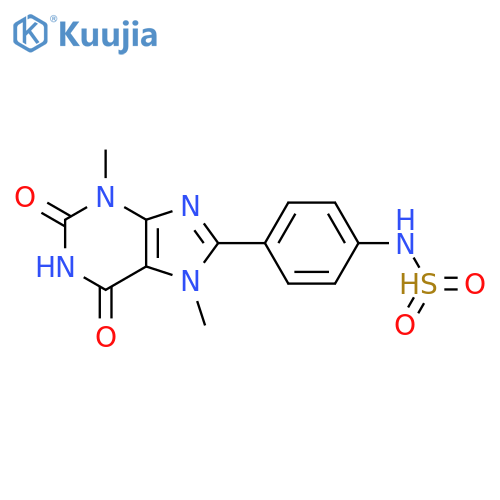 3,7-Dimethyl-8-(p-sulfonamidophenyl)xanthine structure