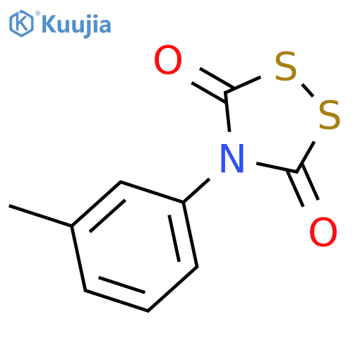 1,2,4-Dithiazolidine-3,5-dione, 4-(3-methylphenyl)- structure