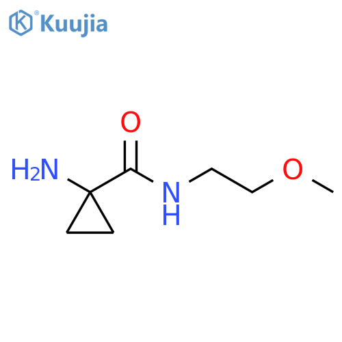 1-Amino-N-(2-methoxyethyl)cyclopropane-1-carboxamide structure