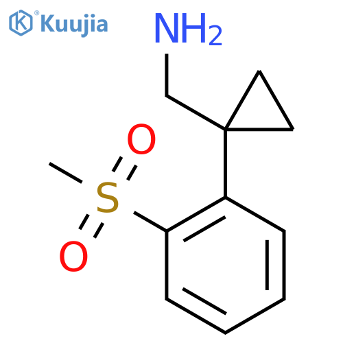 1-(2-methanesulfonylphenyl)cyclopropylmethanamine structure