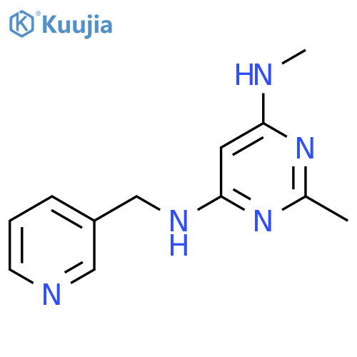 N4,2-Dimethyl-N6-(pyridin-3-ylmethyl)pyrimidine-4,6-diamine structure