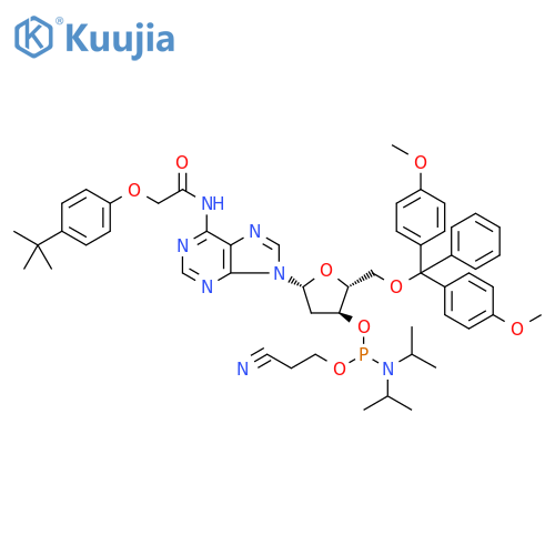 DMT-dA(tac) Phosphoramidite configured for PerkinElmer, configured for Polygen structure