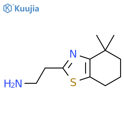 2-Benzothiazoleethanamine, 4,5,6,7-tetrahydro-4,4-dimethyl- structure