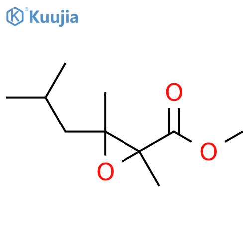 Methyl 2,3-dimethyl-3-(2-methylpropyl)oxirane-2-carboxylate structure