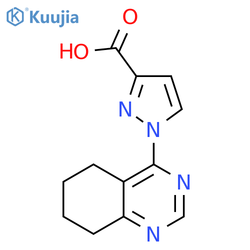 1-(5,6,7,8-Tetrahydroquinazolin-4-yl)-1H-pyrazole-3-carboxylic acid structure