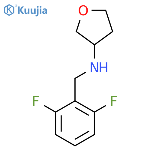 N-[(2,6-Difluorophenyl)methyl]oxolan-3-amine structure