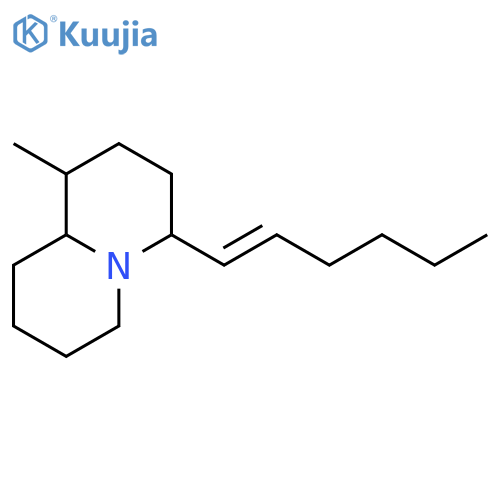 2H-Quinolizine, 4-(hexenyl)octahydro-1-methyl- structure