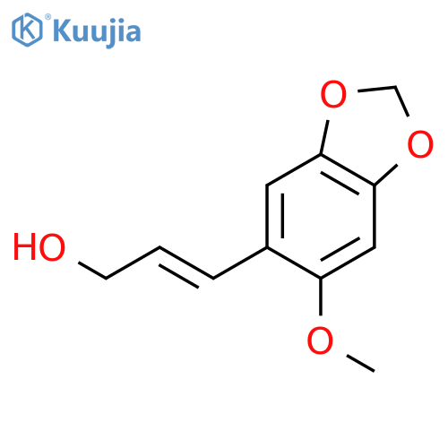3-(6-methoxy-1,3-dioxaindan-5-yl)prop-2-en-1-ol structure