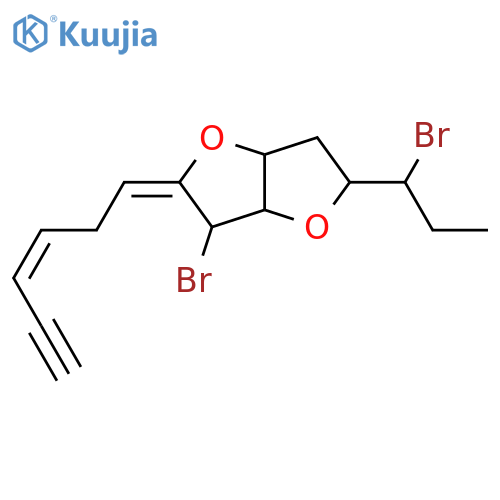 Furo[3,2-b]furan, 3-bromo-5-[(1S)-1-bromopropyl]-2-(3Z)-3-hexen-5-ynylidenehexahydro-, (2E,3S,3aR,5R,6aS)- (9CI) structure