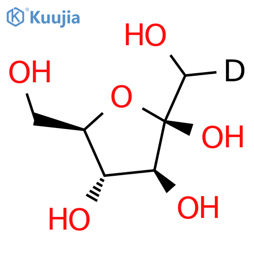 β-D-Fructofuranose-1-C-d structure
