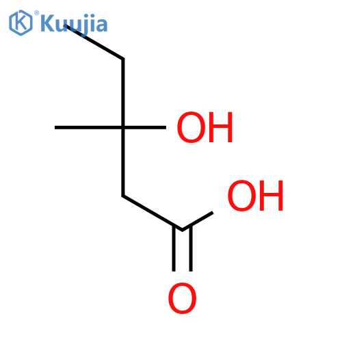 3-Hydroxy-3-methylpentanoic acid structure