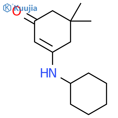2-Cyclohexen-1-one,3-(cyclohexylamino)-5,5-dimethyl- structure