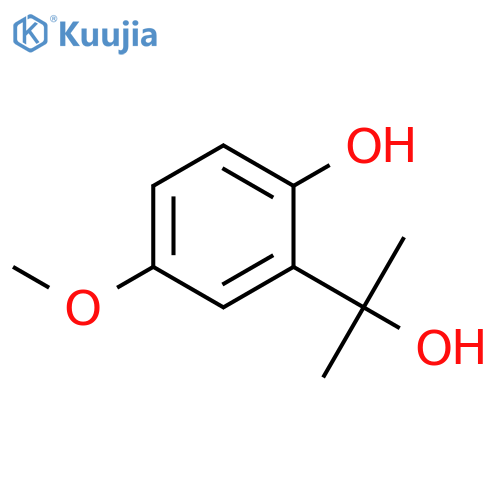 2-(2-Hydroxypropan-2-YL)-4-methoxyphenol structure