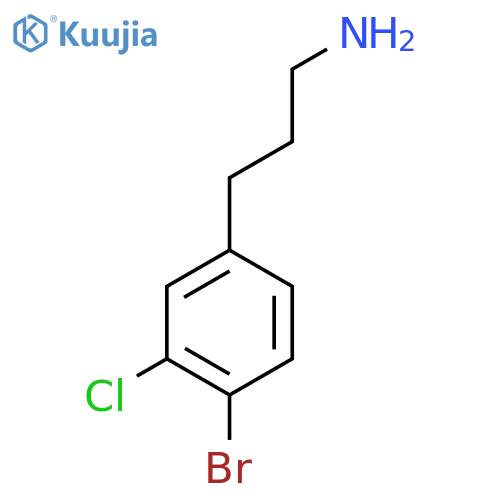 3-(4-bromo-3-chlorophenyl)propan-1-amine structure