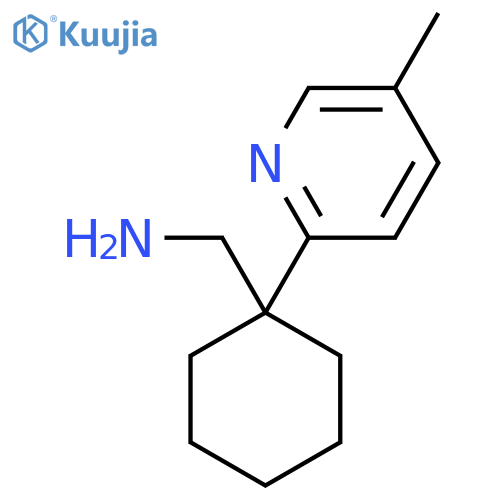 1-(5-methylpyridin-2-yl)cyclohexylmethanamine structure