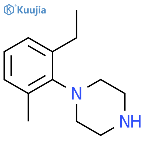 Piperazine, 1-(2-ethyl-6-methylphenyl)- structure