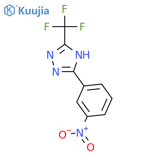 1H-1,2,4-Triazole, 3-(3-nitrophenyl)-5-(trifluoromethyl)- structure