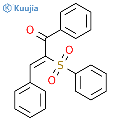 2-Propen-1-one, 1,3-diphenyl-2-(phenylsulfonyl)-, (Z)- structure