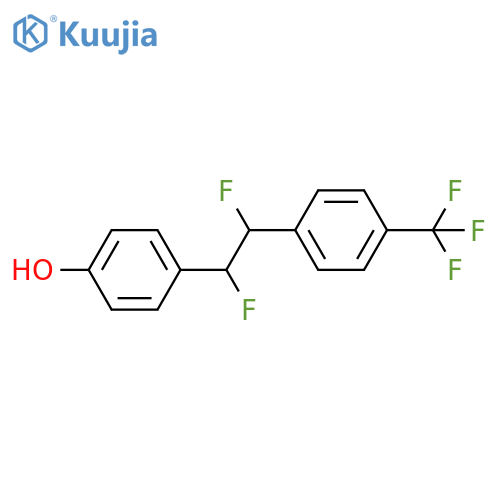 Phenol, 4-[1,2-difluoro-2-[4-(trifluoromethyl)phenyl]ethyl]- structure
