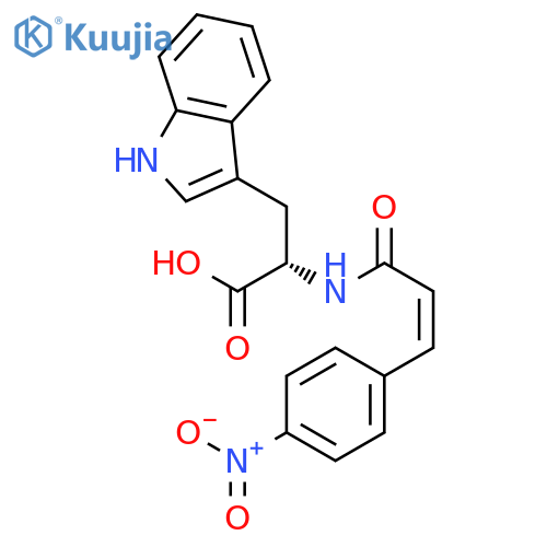 L-Tryptophan, N-[3-(4-nitrophenyl)-1-oxo-2-propenyl]- structure