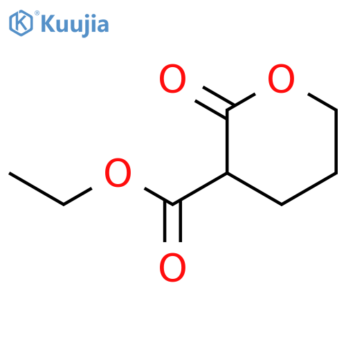 ethyl 3,4,5,6-tetrahydro-2-oxo-2h-pyran-3-carboxylate structure
