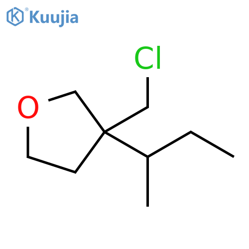 Furan, 3-(chloromethyl)tetrahydro-3-(1-methylpropyl)- structure