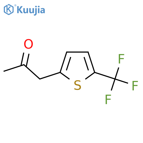 1-5-(trifluoromethyl)thiophen-2-ylpropan-2-one structure