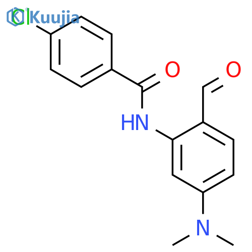 Benzamide, 4-chloro-N-[5-(dimethylamino)-2-formylphenyl]- structure